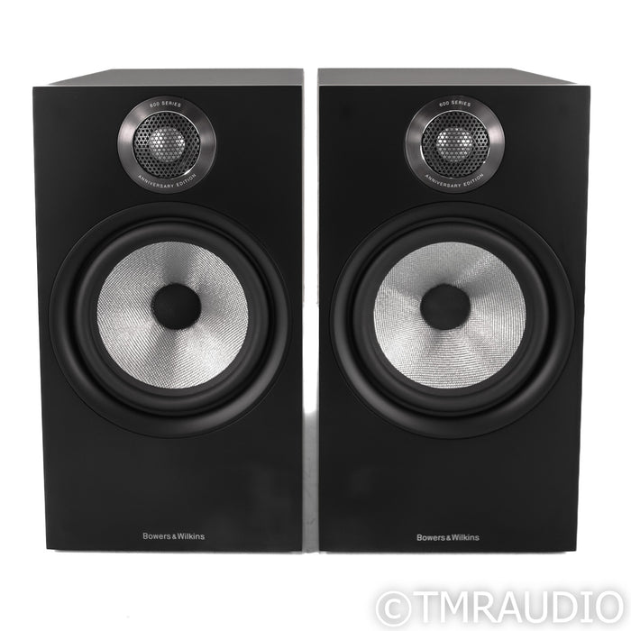 B&W 606 S2 Anniversary Edition Bookshelf Speakers; Black Pair