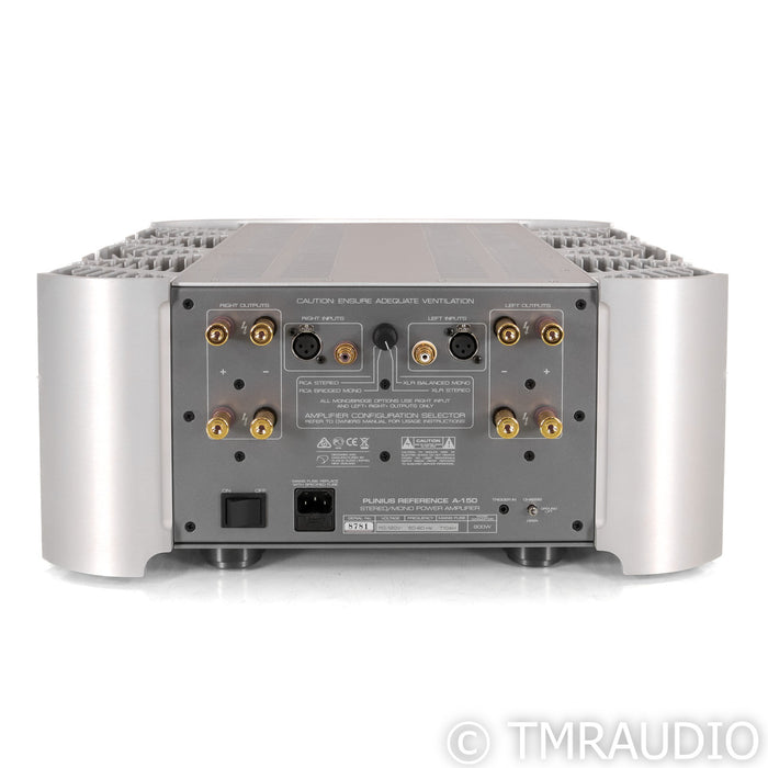 Plinius Reference A-150 Stereo/Mono Power Amplifier; Silver; RA150 (Open Box)