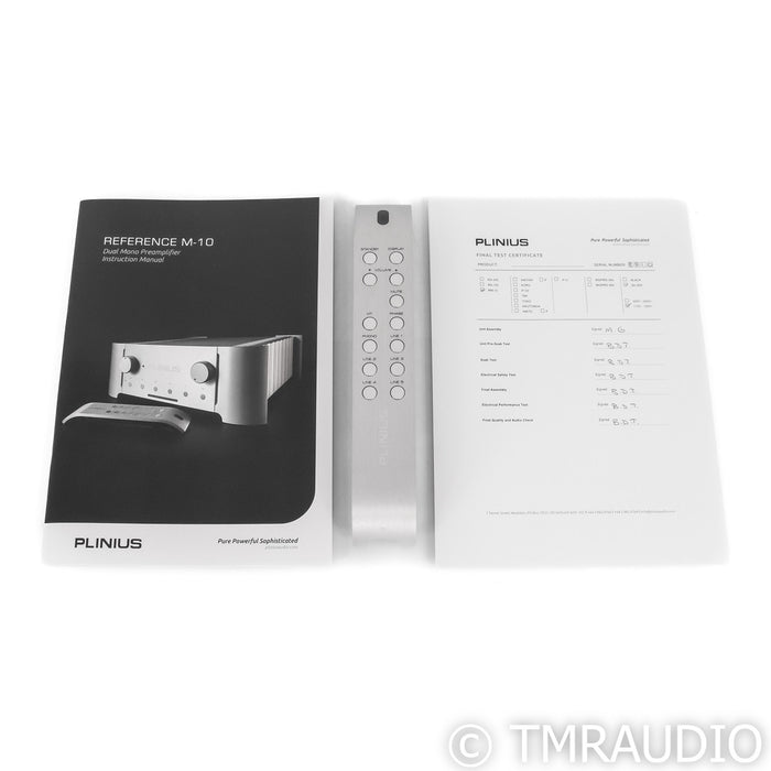 Plinius RM-10 Reference Stereo Preamplifier; Silver (Open Box)