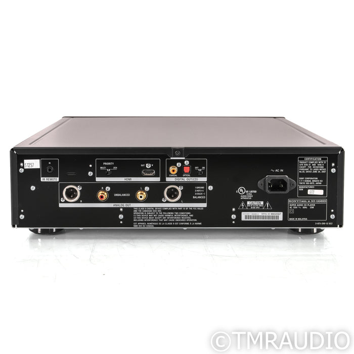 Sony SCD-XA5400ES CD / SACD Player; Black