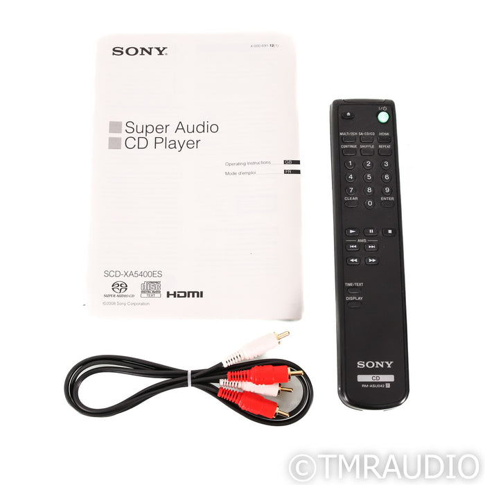 Sony SCD-XA5400ES CD / SACD Player; Black