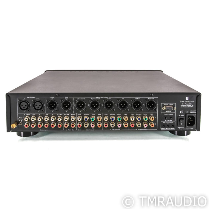 Parasound Halo P7 7.1 Channel Preamplifier; MM / MC Phono; Black