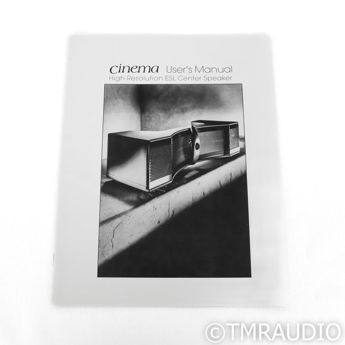 Martin Logan Cinema Hybrid Electrostatic Center Speaker; Black