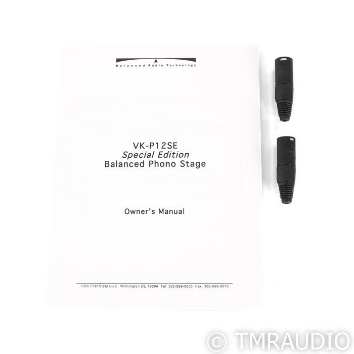 BAT VK-P12SE Phono Preamplifier; SuperPak; Black