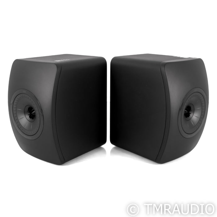 KEF LS50 Bookshelf Speakers; Black Pair