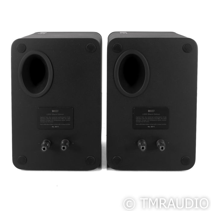 KEF LS50 Bookshelf Speakers; Black Pair