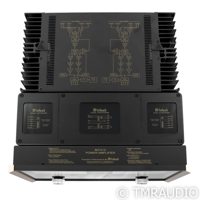 McIntosh MC312 Stereo Power Amplifier; Black