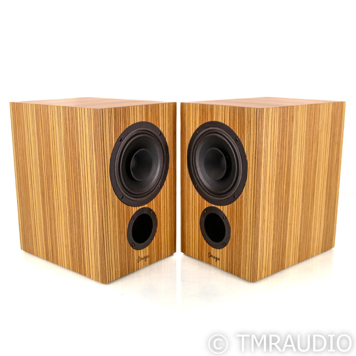 Omega Speaker Systems The Seven Monitor Bookshelf Speakers; Zebrawood Pair