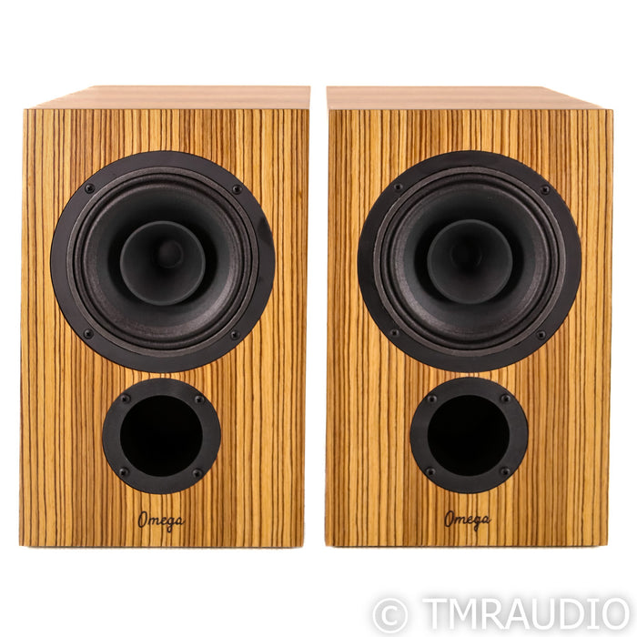 Omega Speaker Systems The Seven Monitor Bookshelf Speakers; Zebrawood Pair