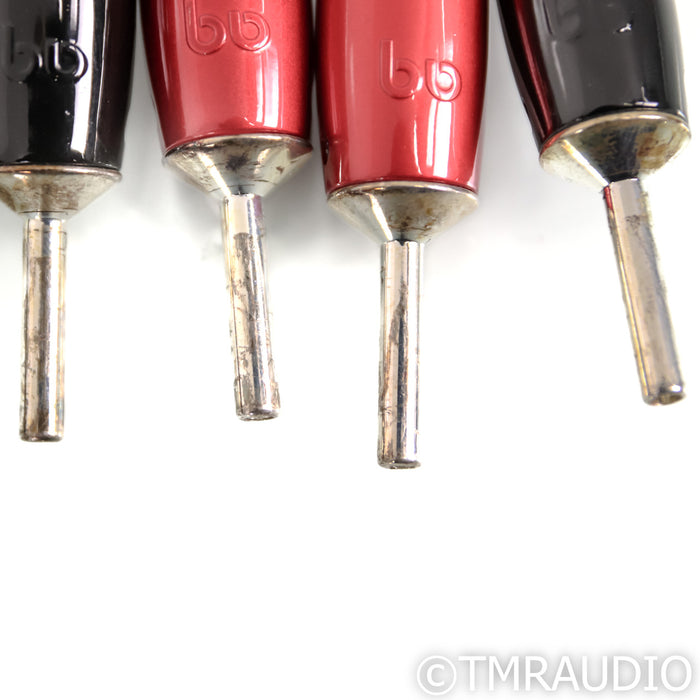 AudioQuest Robin Hood ZERO Bi-Wire Combo Speaker Cables; 8ft Pair; ZERO + BASS; 72v DBS