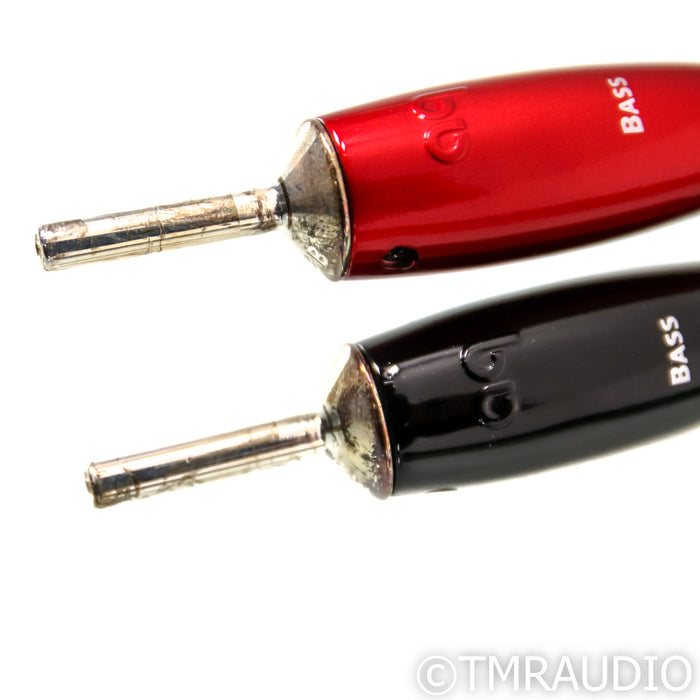 AudioQuest Robin Hood ZERO Bi-Wire Combo Speaker Cables; 8ft Pair; ZERO + BASS; 72v DBS