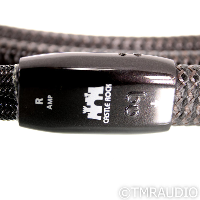 AudioQuest Castle Rock Bi-Wire Speaker Cables; 8ft Pair; 72v DBS