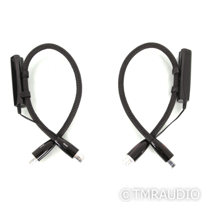 AudioQuest Wind XLR Cables; .5m Pair Balanced Interconnects; 72v DBS