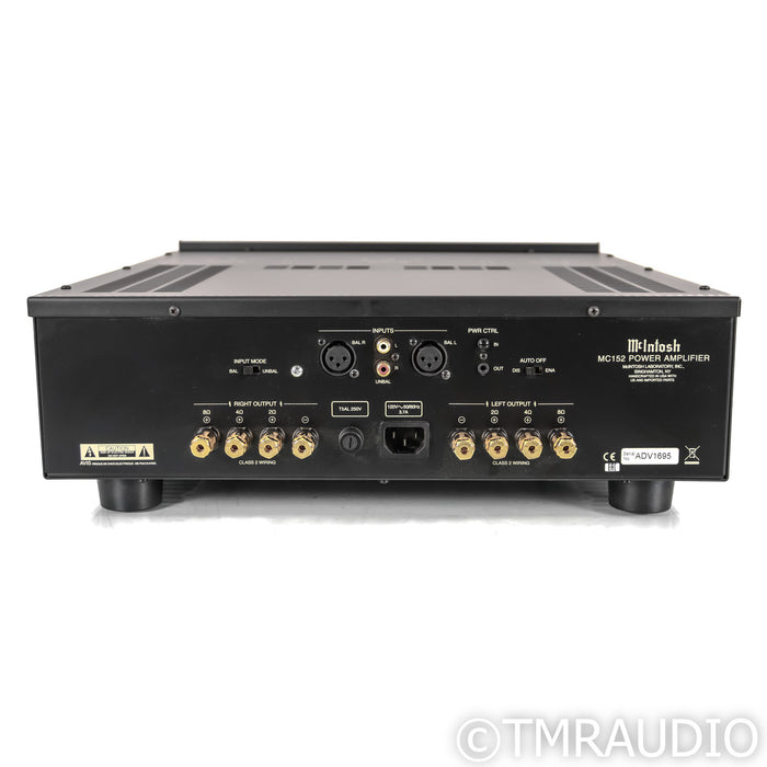 McIntosh MC152 Stereo Power Amplifier; Black
