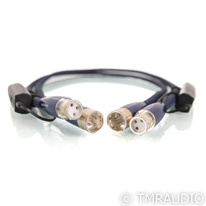 AudioQuest Water XLR Cables; 1m Pair Balanced Interconnects; 72v DBS