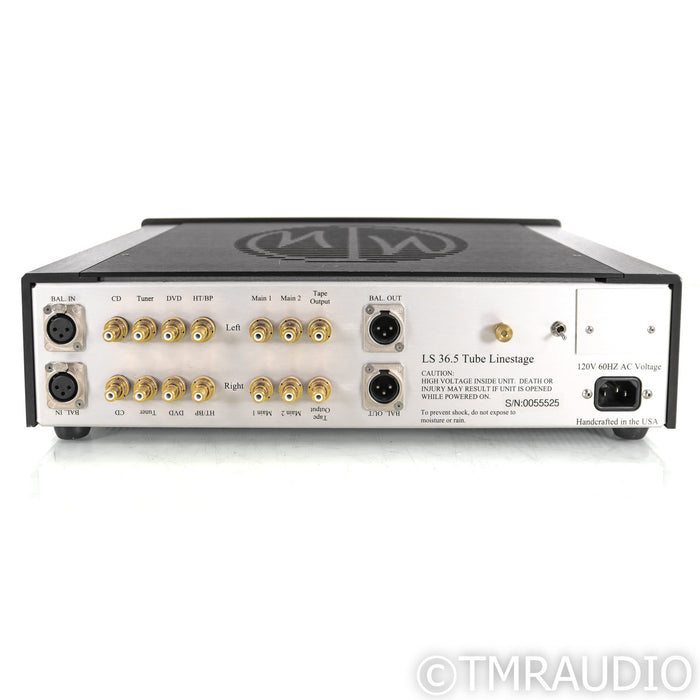 ModWright LS 36.5 Stereo Tube Preamplifier; Black