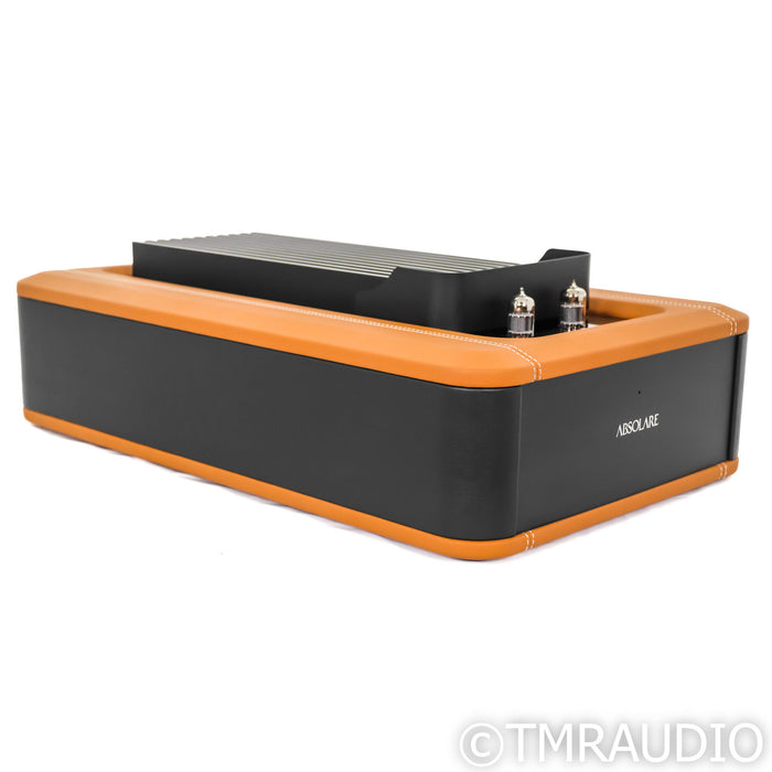 Absolare Signature Hybrid Stereo Amplifier; Black & Leather
