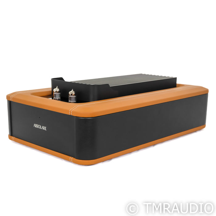 Absolare Signature Hybrid Stereo Amplifier; Black & Leather