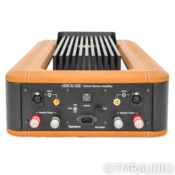 Absolare Signature Hybrid Stereo Amplifier; Black & Leather