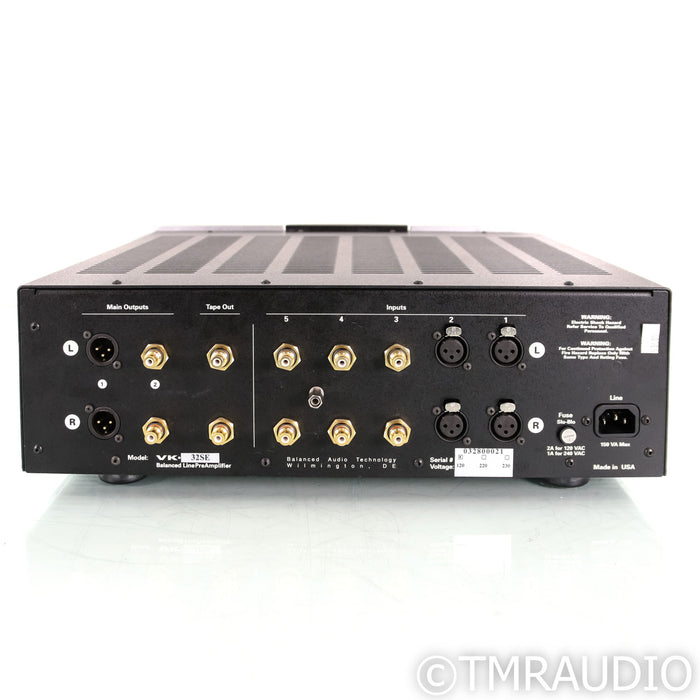 Balanced Audio Technologies VK-32SE Stereo Tube Preamplifier; Black