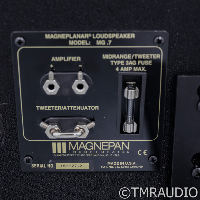 Magnepan .7 Planar Magnetic Floorstanding Speakers; Black & Cherry Pair (Open Box)