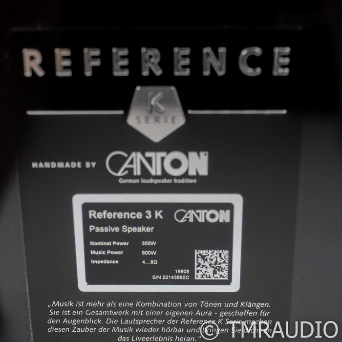 Canton Reference 3K Series; Black Pair