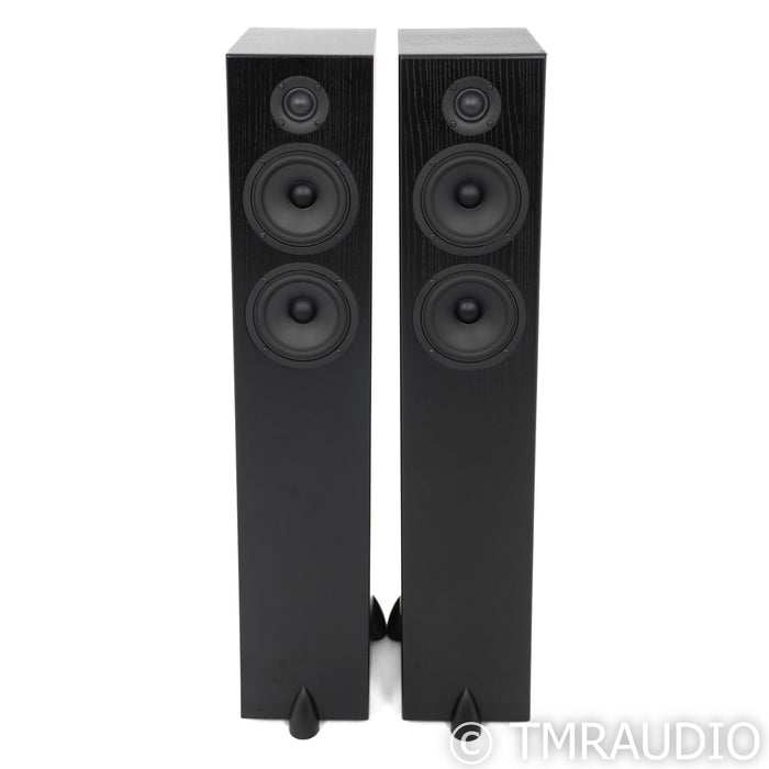 Totem Acoustics Bison Twin Tower Floorstanding Speakers; Black Ash Pair (Open Box)