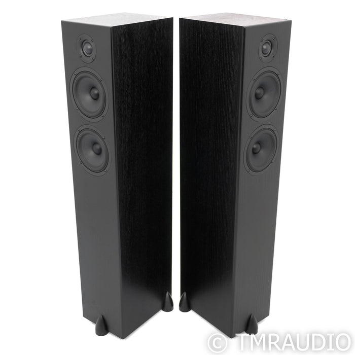 Totem Acoustics Bison Twin Tower Floorstanding Speakers; Black Ash Pair (Open Box)