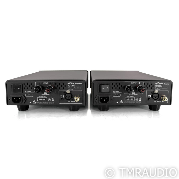 Bel Canto e.One REF600M Mono Power Amplifiers; Black Pair