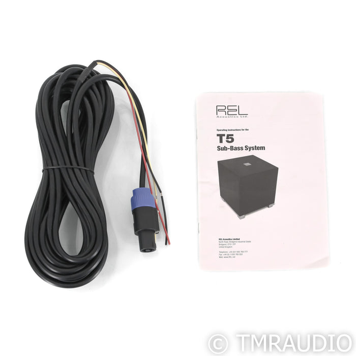 REL T5 8" Powered Subwoofer; Gloss Black
