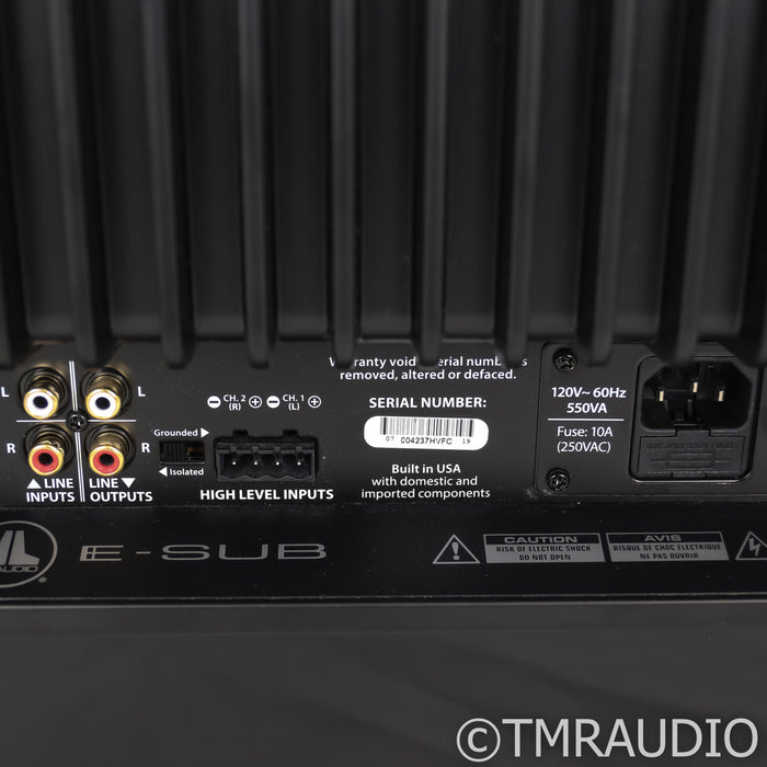 JL Audio E-Sub E112 12" Powered Subwoofer; Piano Gloss Black