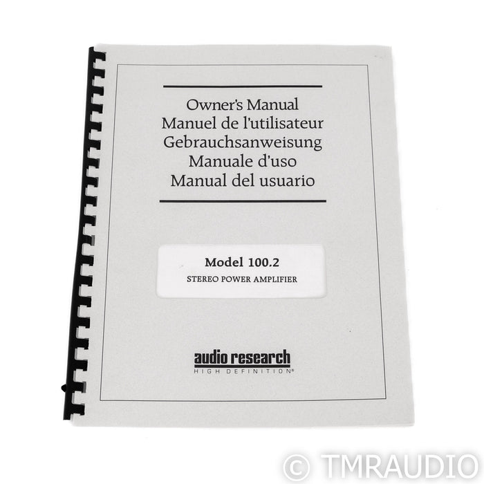 Audio Research Model 100.2 Stereo Power Amplifier