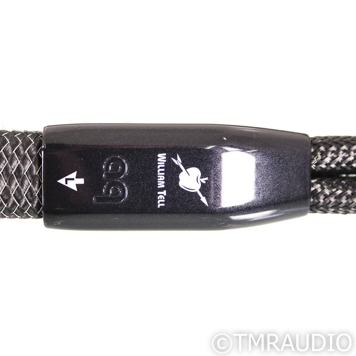 AudioQuest William Tell Silver Bi-Wire Speaker Cables; 8ft Pair; 72v DBS