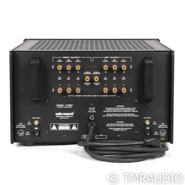 Audio Research VT200 Stereo Tube Power Amplifier; VT-200; Black