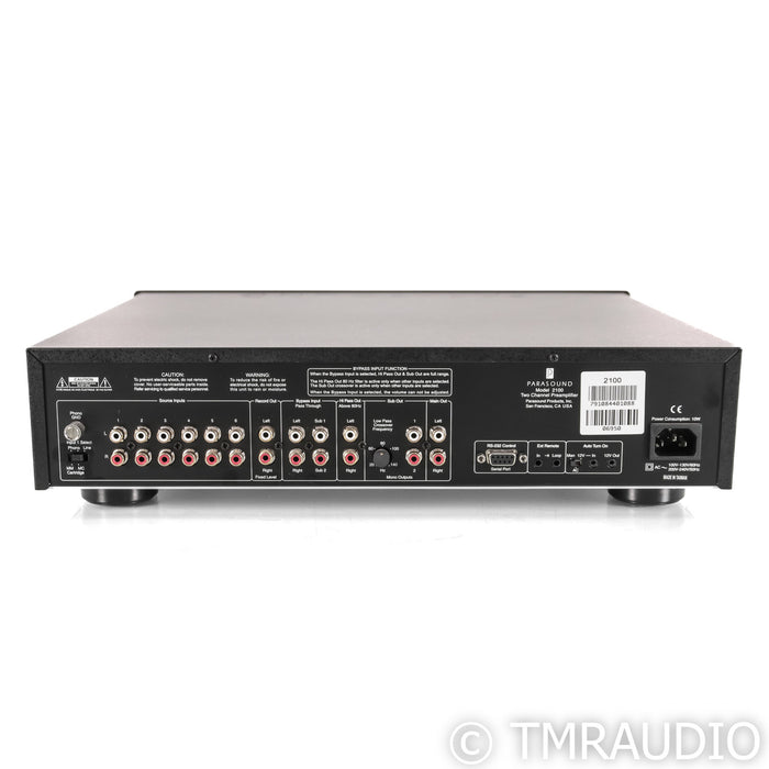 Parasound NewClassic Model 2100 2.1 Channel Preamplifier; MM / MC Phono