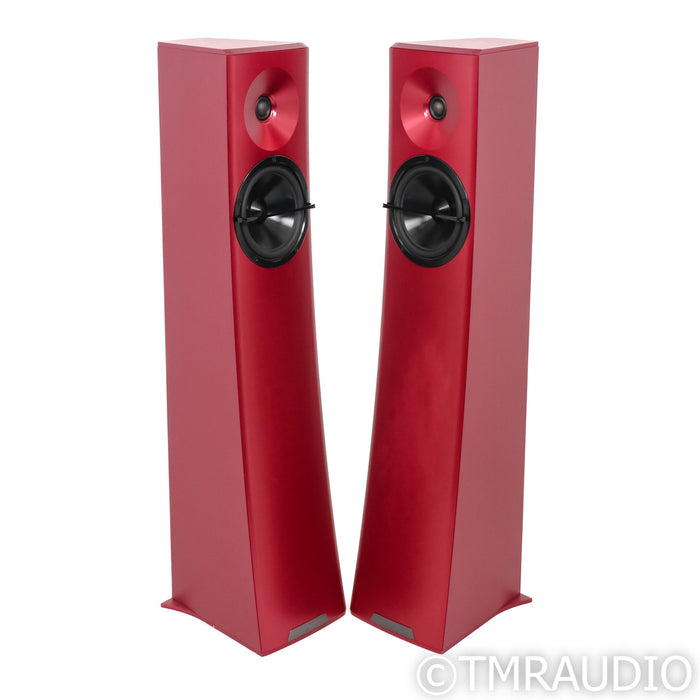 YG Acoustic Carmel 2 Floorstanding Speakers; Red Pair