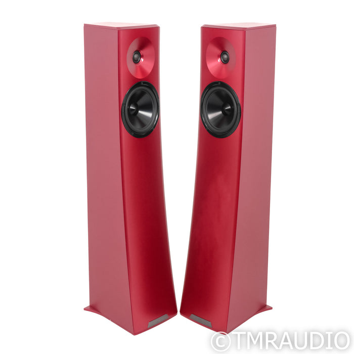 YG Acoustic Carmel 2 Floorstanding Speakers; Red Pair