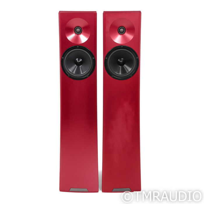 YG Acoustic Carmel 2 Floorstanding Speakers; Red Pair
