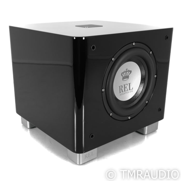 REL T/7x 8" Powered Subwoofer; Piano Black (Open Box)