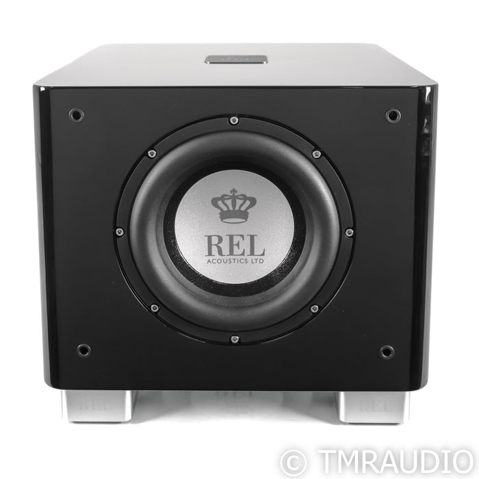 REL T/7x 8" Powered Subwoofer; Piano Black (Open Box)