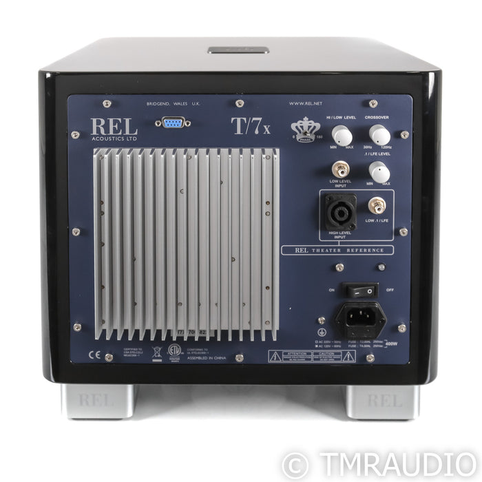 REL T/7x 8" Powered Subwoofer; Piano Black (Open Box)