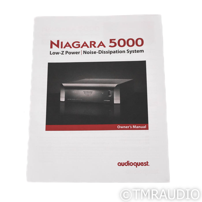 AudioQuest Niagara 5000 AC Power Line Conditioner; Noise Dissipation System; Chrome