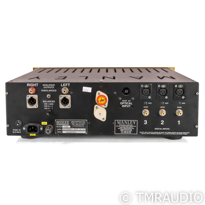 Manley Laboratories Reference 20 Bit DAC; D/A Converter; Gold