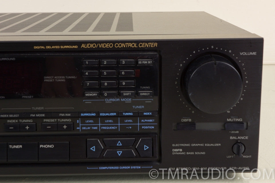 Sony STR-AV910 Stereo AM / FM Receiver w/ Graphic Equalizer, Remote ...