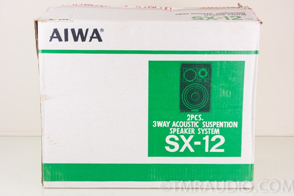 Aiwa SX-12 3-way Acoustic Suspension Speakers in Factory Box