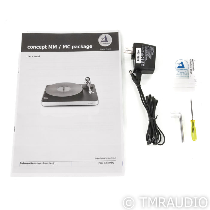 Clearaudio Concept Belt Drive Turntable; Concept Tonearm; Maestro V2 Cartridge