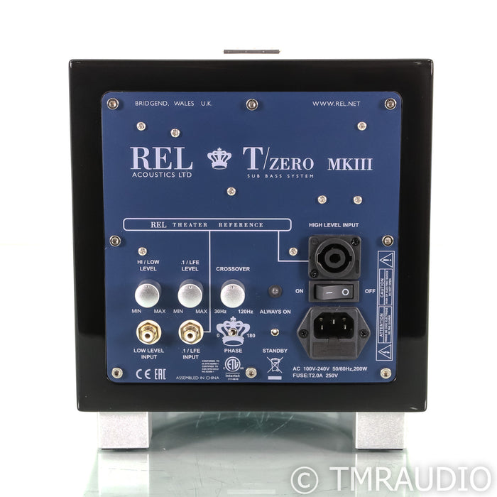 REL Tzero MkIII 6.5" Powered Subwoofer; Piano Black