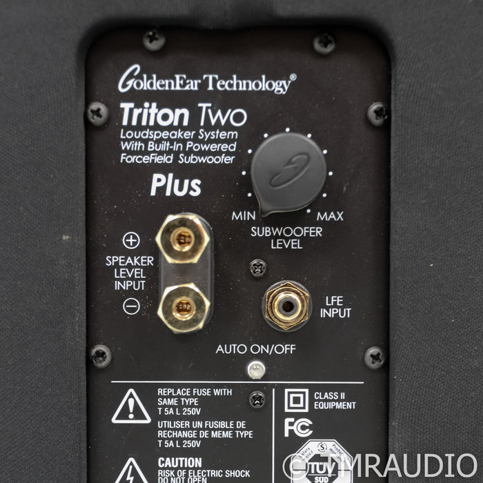 GoldenEar Triton Two Plus Powered Floorstanding Speaker; Black Pair; 2+