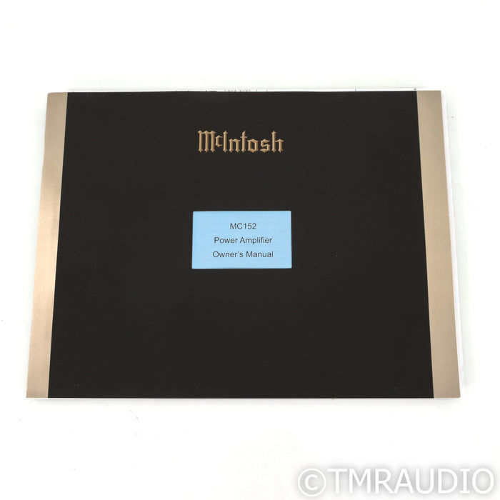 McIntosh MC152 Stereo Power Amplifier; MC-152