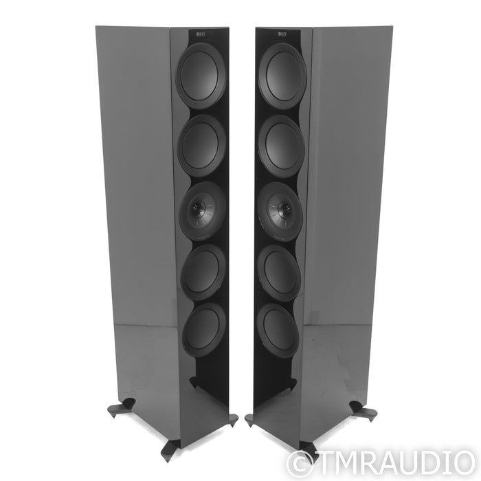 KEF R11 Floorstanding Speakers; Gloss Black Pair